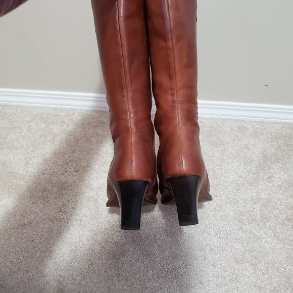 PIKOLINOS / 39, 8.5 / Women's Vintage Smooth Leather Square Toe Mid-Calf Boots - Picture 7 of 15